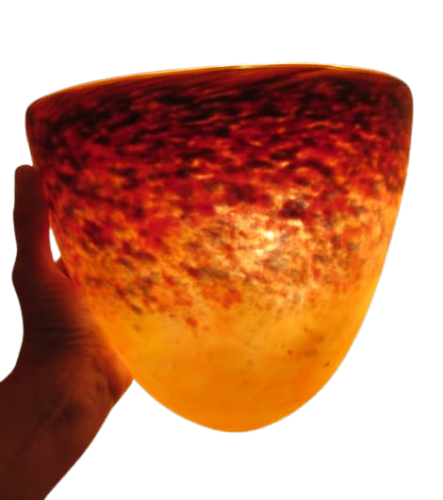 2 wall sconces glass paste Patrick Crespin