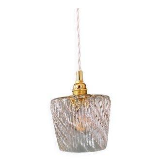 Vintage glass globe pendant light