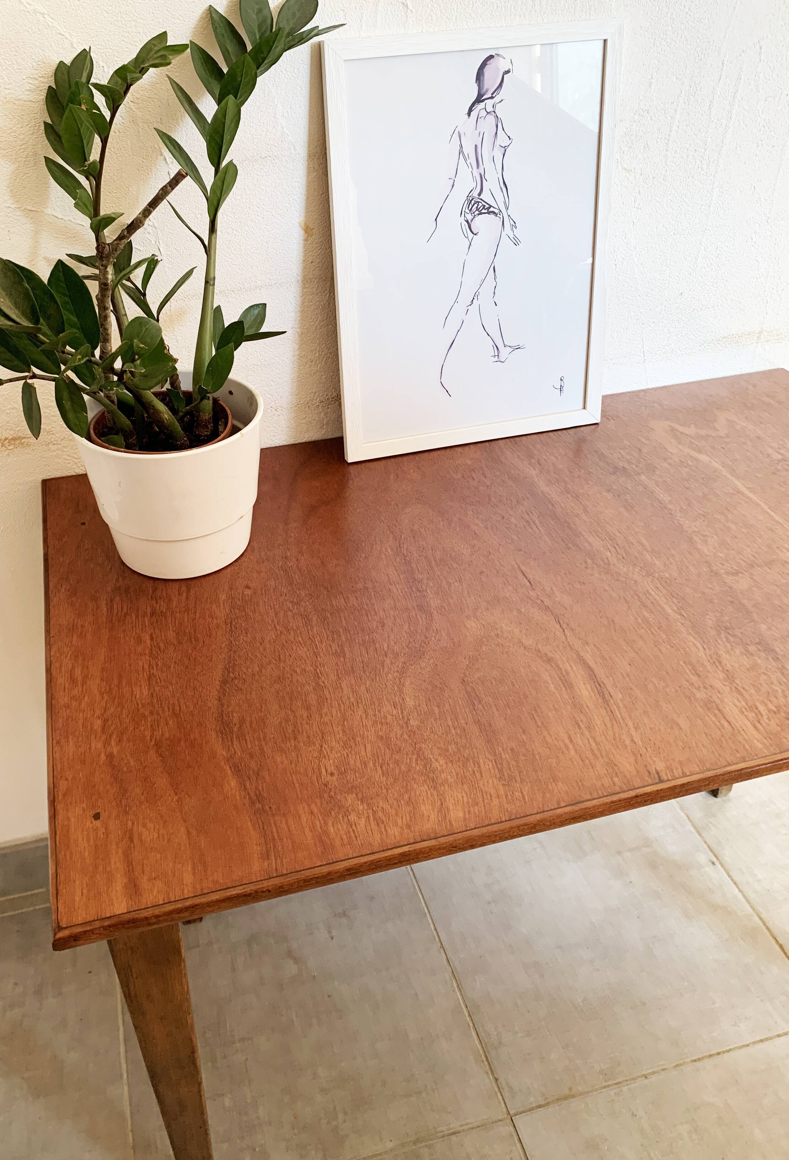 Wooden table from the 50s-60s