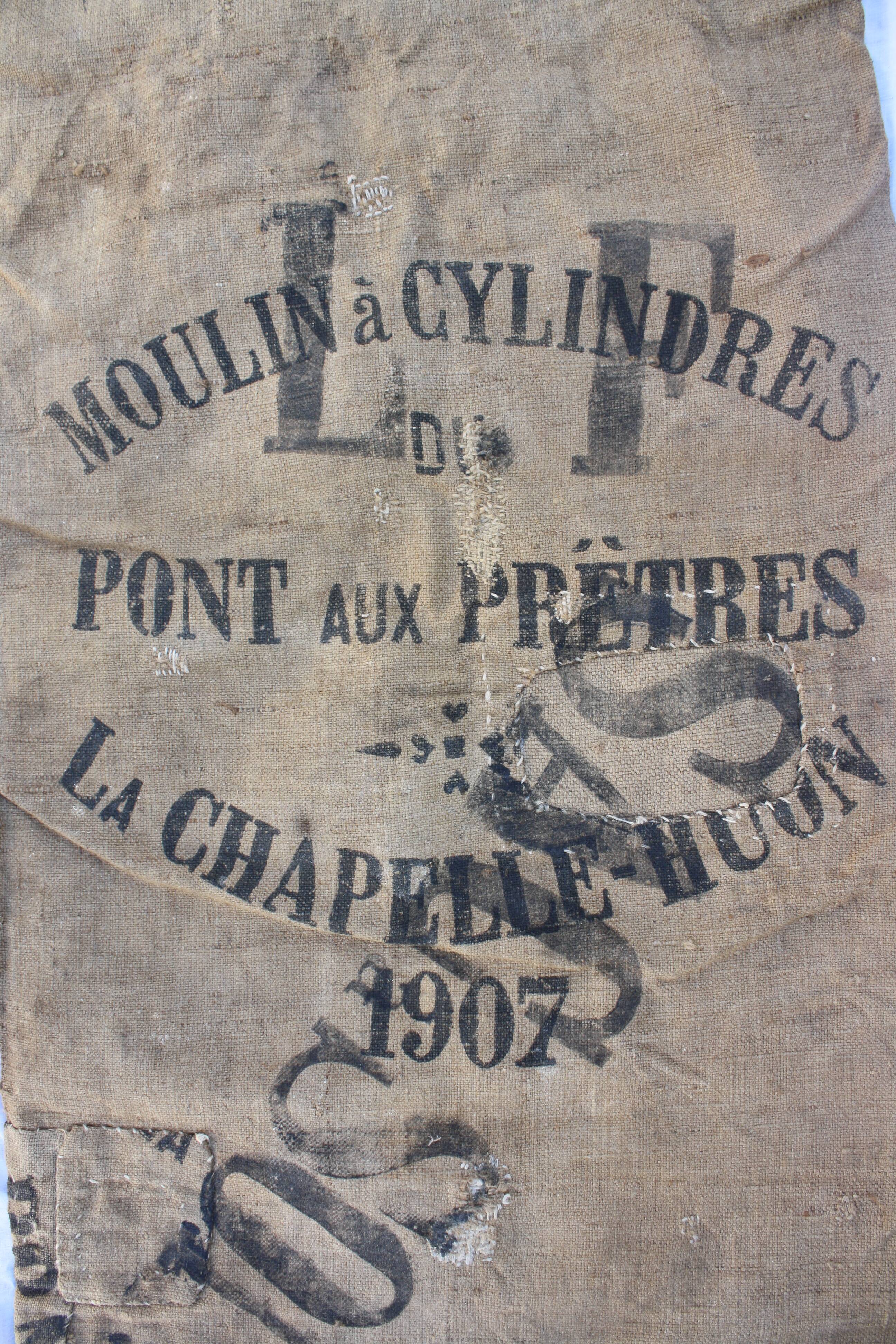 Former jute canvas bridge in 1907 priests bag