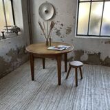 1950s round oak table