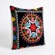 Vintage embroidered cushion cover 46x46 cm