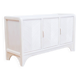Enfilade Mid-Century Pencil Reed / en rotin, costal design des années 80.