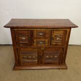 Solid acacia wood sideboard 4 doors, 2 drawers