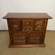 Solid acacia wood sideboard 4 doors, 2 drawers