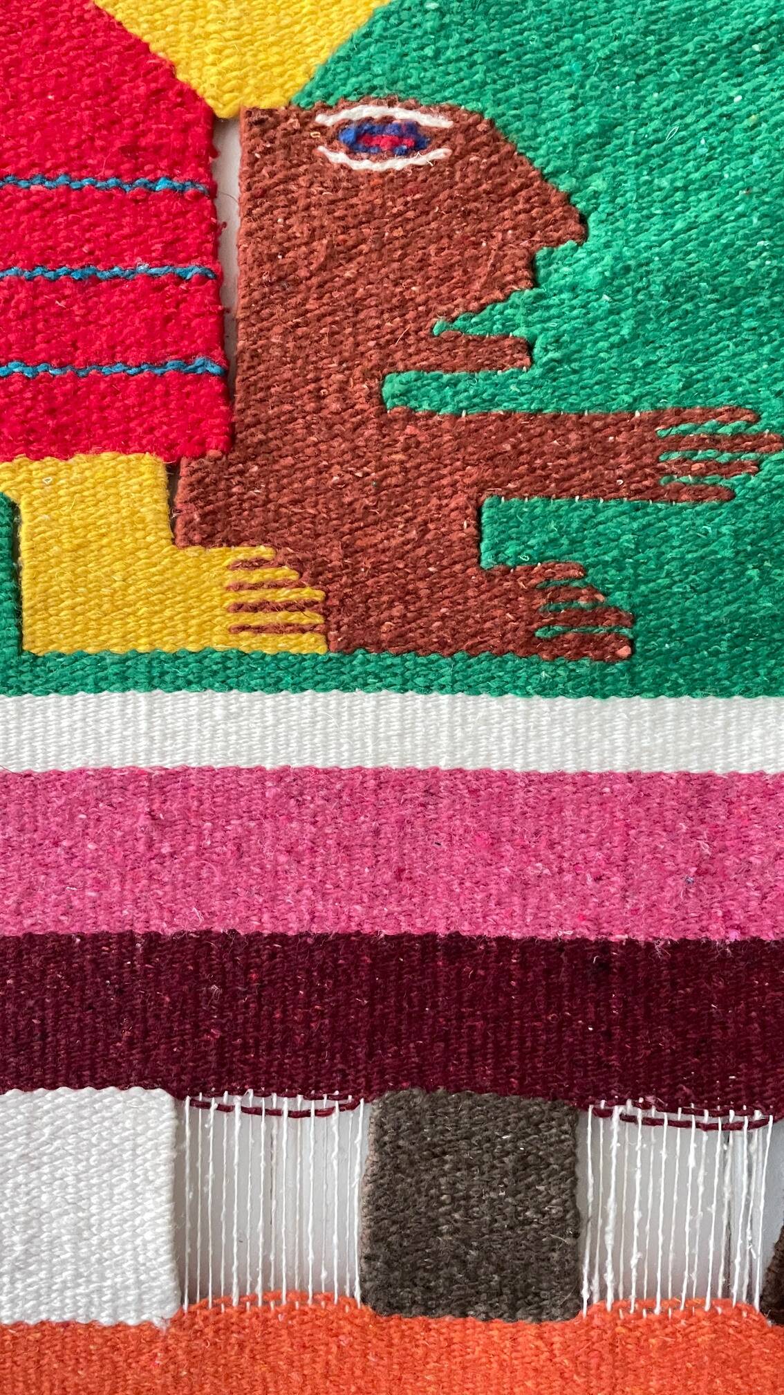 Vintage mexican decorative tapestry