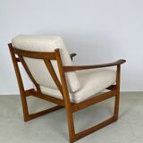 Danish FD 130 teak armchair by Peter Hvidt & Orla Mølgaard-Nielsen for France & Søn, 1960