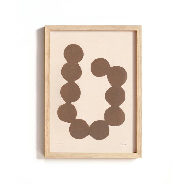 collection  de 5 peintures abstraites et collage  sur papier signées eawy