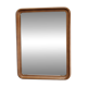 1970s Italian Rectangular Mirror in Wooden Frame
