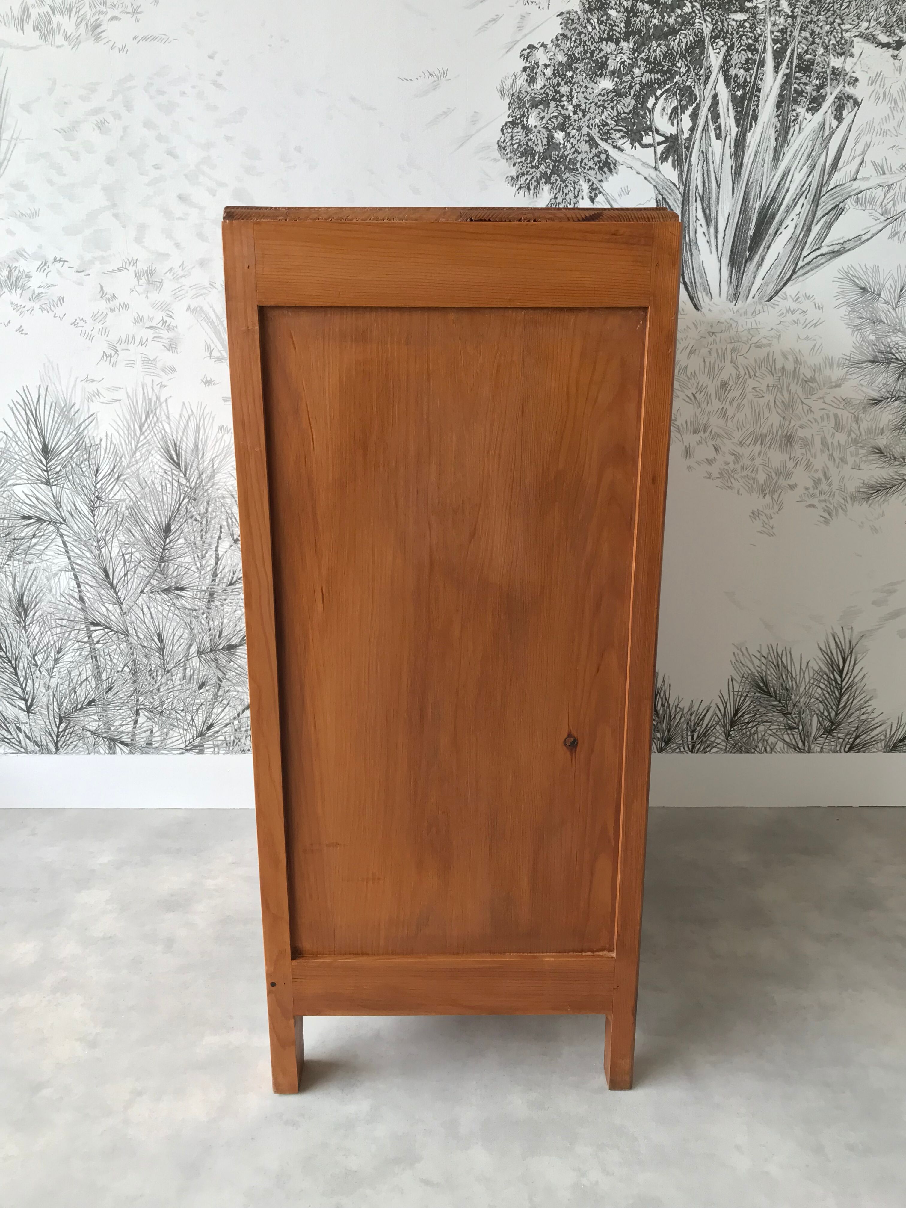 Solid wood sideboard 60's