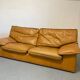 Canapé en cuir marron Roche Bobois