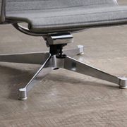 Early edition Eames EA124 Aluminium Group lounge chair by Herman Miller, 1970s