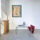 Table basse moderniste Bauhaus en acier tubulaire