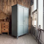 Vintage grey-green wardrobe (renovated)