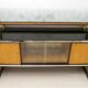 Osvaldo Borsani Mid-Century Modern Italian Walnut and Maple Sideboard, 1950