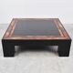 Vintage burl wooden coffee table, 1980s