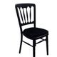 Chaises Napoléon en bois massif et velours