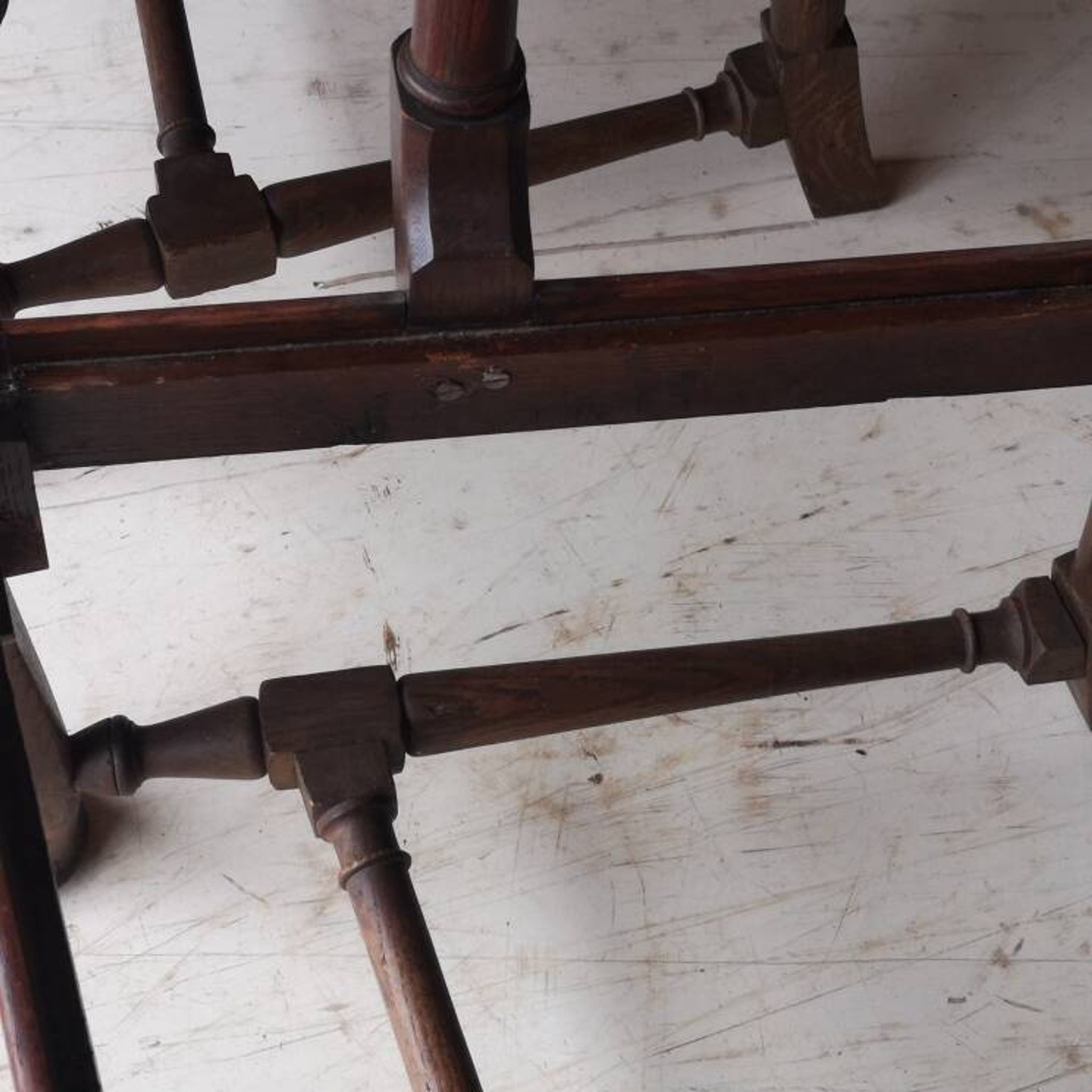 3 fauteuils chippendale en chêne massif, XIXème siècle