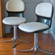 Paire de chaises pivotantes "Giroflex", design martin Stoll, 1975, modèle 7105