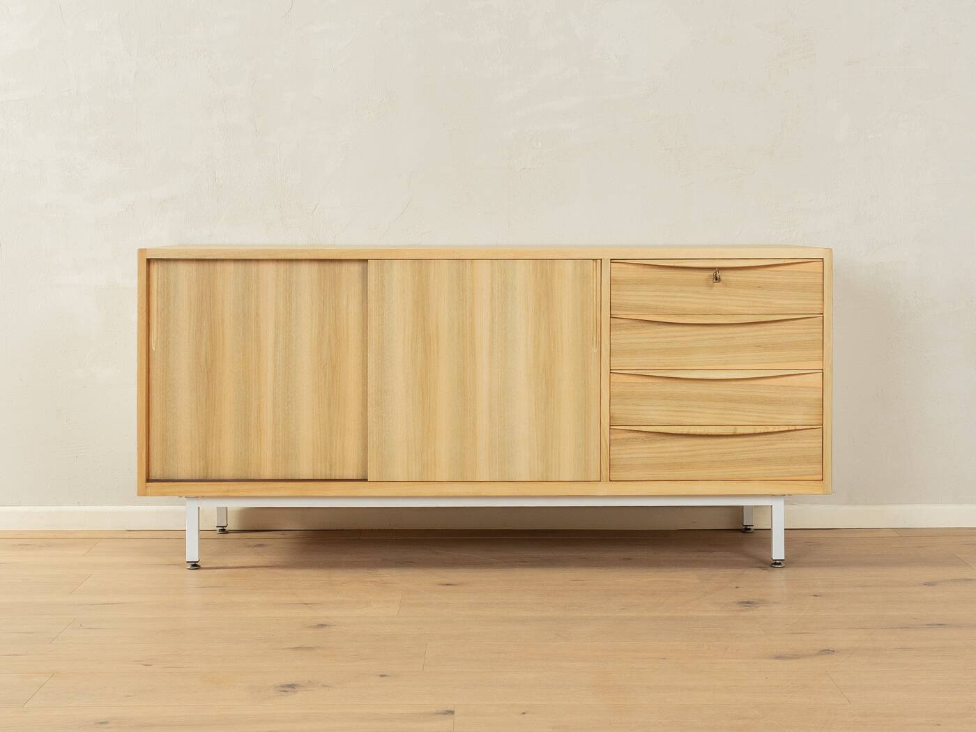 Wonderful partly solid sideboard in Scandinavian style from the 1950s