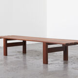 Mahogany slat bench 1960