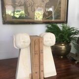 Pair of stone book clamts