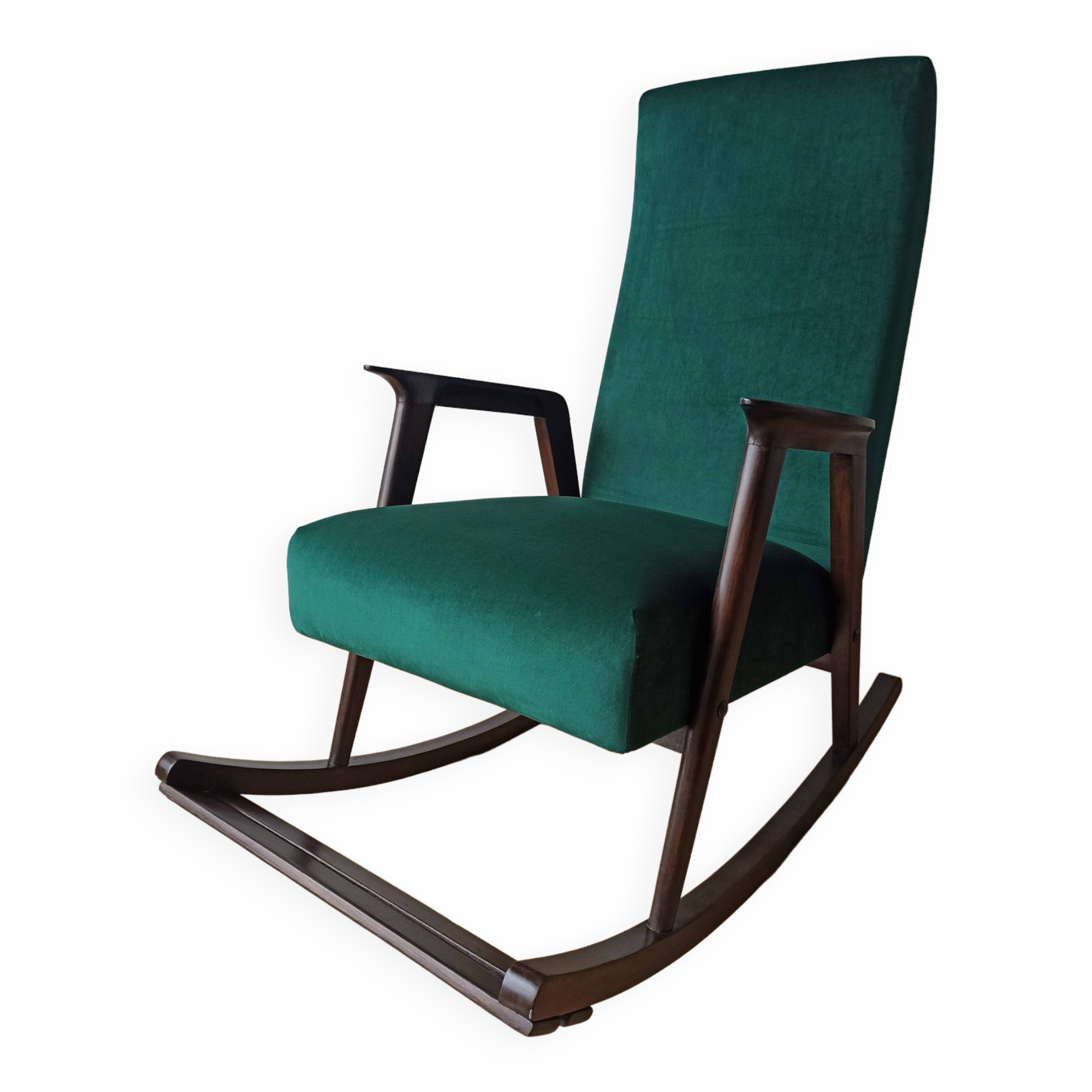 Fauteuil à bascule vintage des années 50.