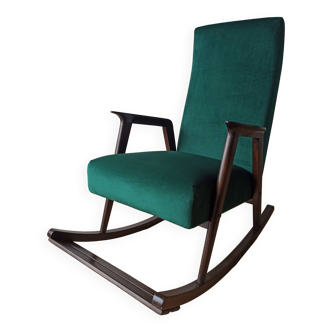 Fauteuil à bascule vintage des années 50.