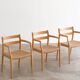 Ensemble de 4 fauteuils "Mod. 67" en chêne par Niels Moller