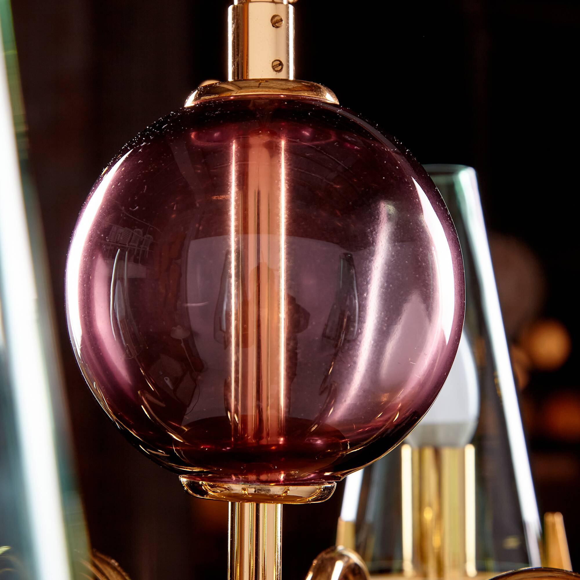 Italian Glass Chandelier, 1980s (MK9505)