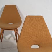 Chaises décoratives vintage (c.1950). Ensemble de 2 pièces