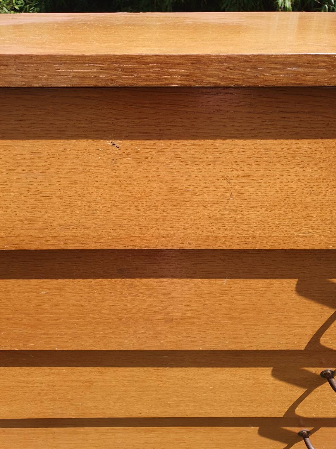 Compass feet chest of drawers