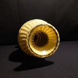 Yellow and black scoubidou vase
