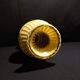 Vase scoubidou jaune et noir