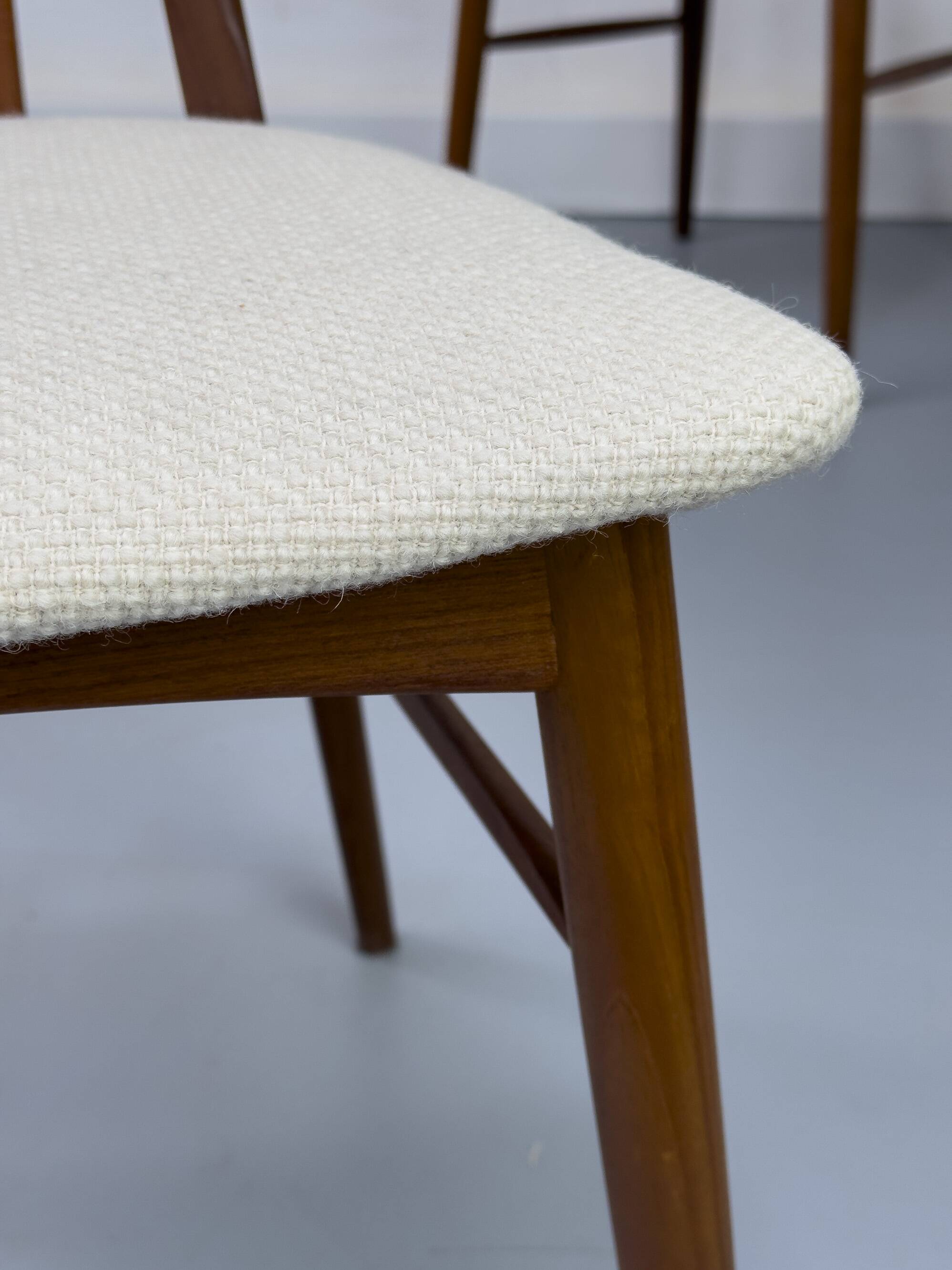 Chaises Eva en Teck par Niels Koefoed pour Koefoeds Hornslet, 1960s, Set de 6