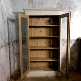 Former window buffet - aged white patina