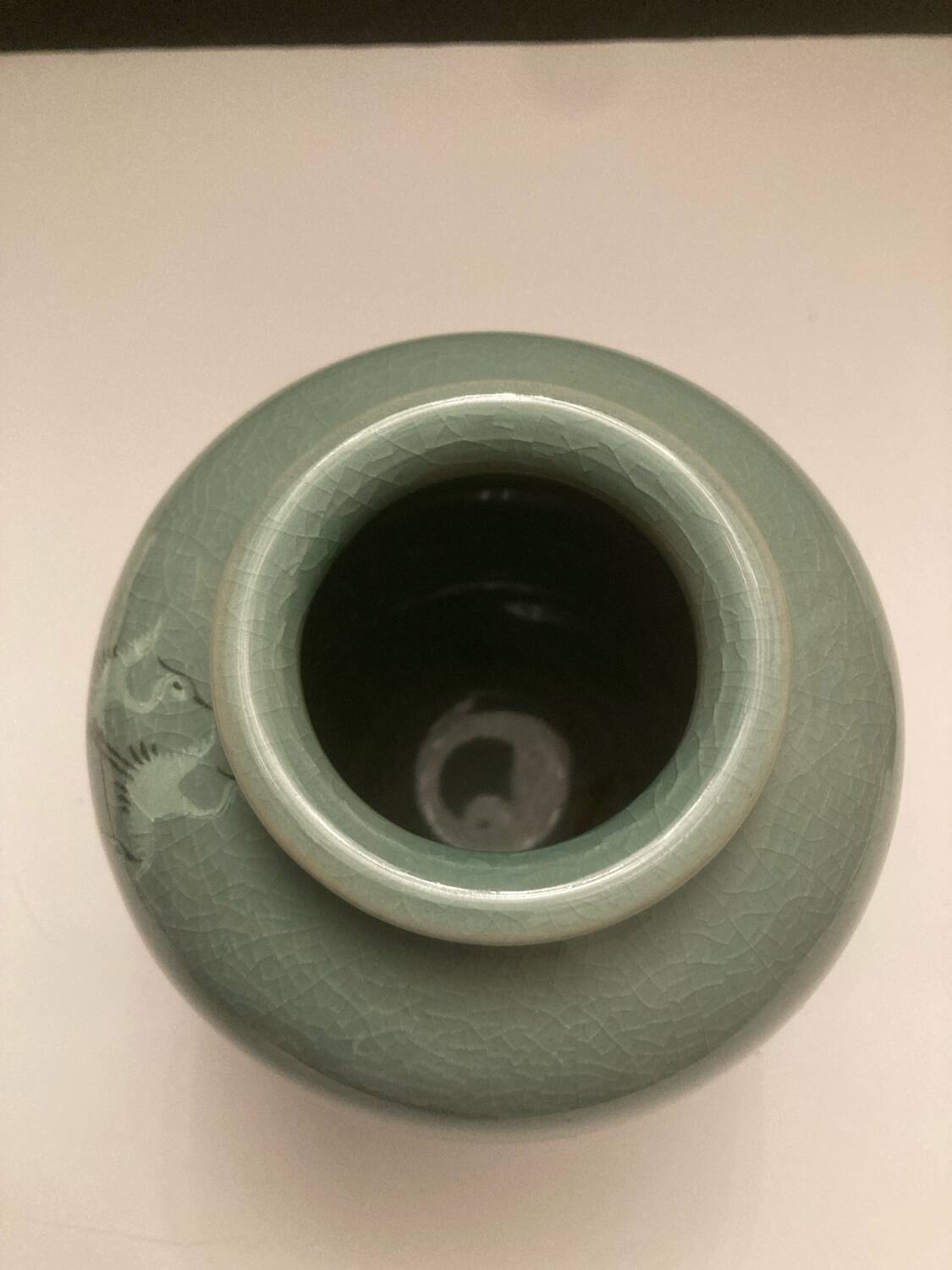 Japanese celadon vase