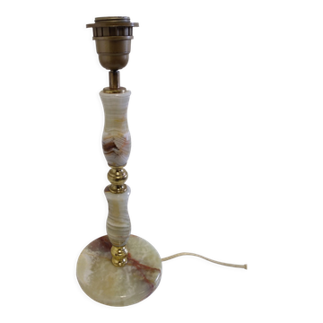 Pied de lampe en Onyx