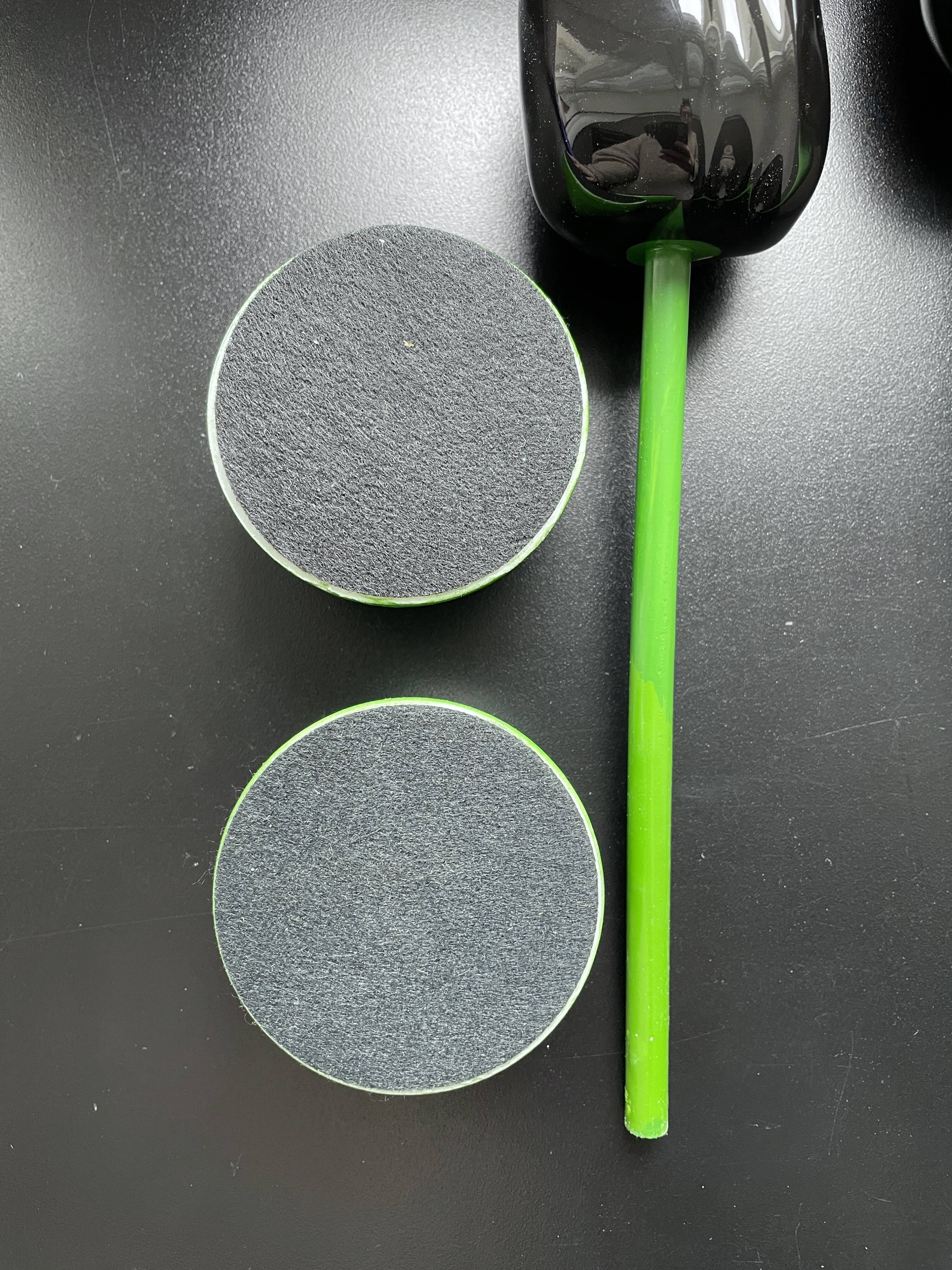 2 designer porcelain candlesticks "Tulip" - Taitu Milano - Rare vintage