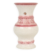 Vase vintage rose fleurs d’Allemagne de l’Ouest üebelacker keramik 634-30