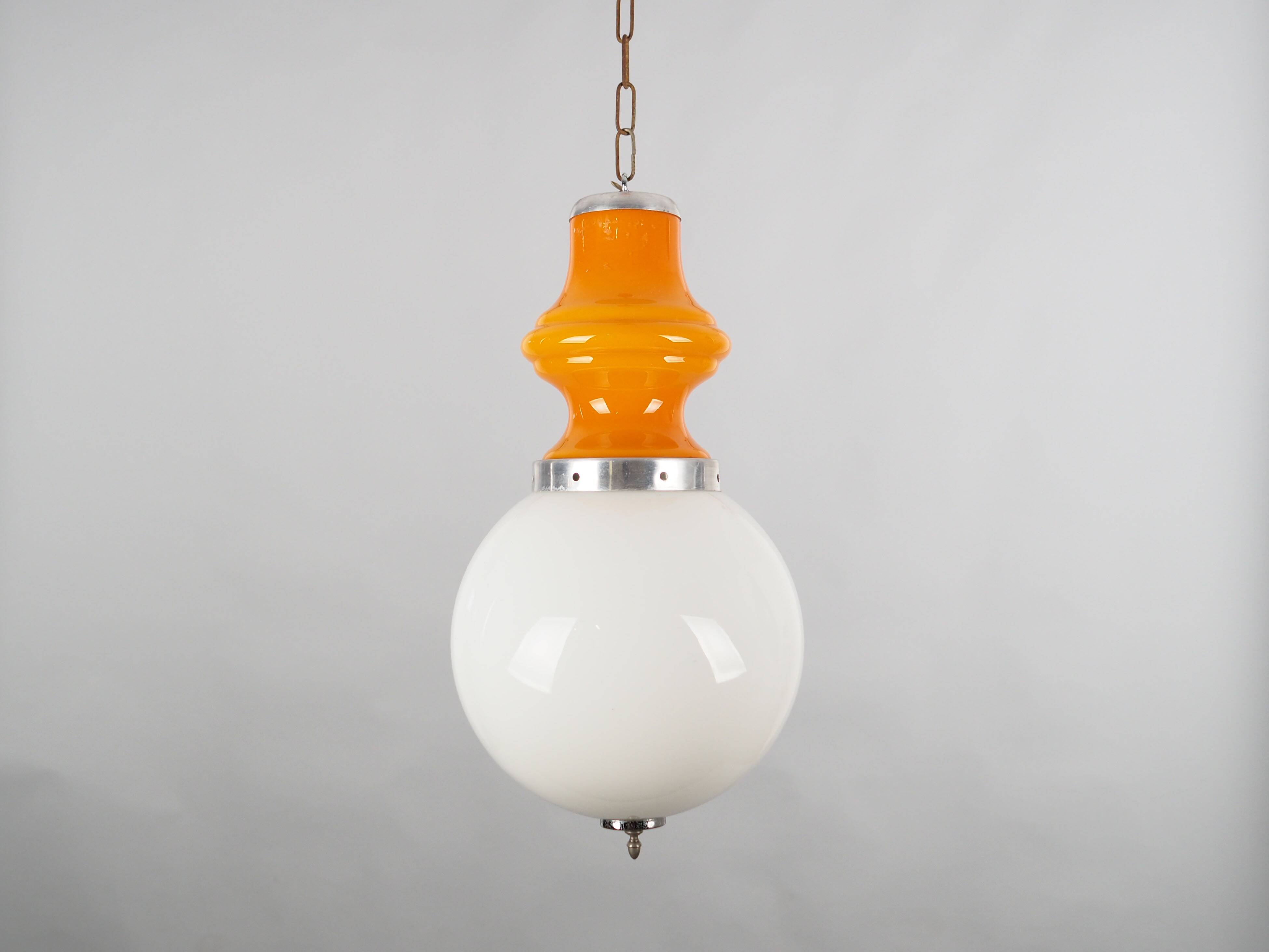 Pendant lamp, Italian design, 1970s, manufacturer: Mazzega