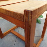 Solid pine stool