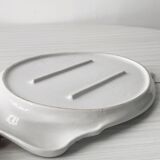 Porcelain goose serving dish.