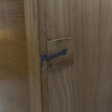 Armoire penderie 1950 pieds compas portes coulissantes plateau neuf