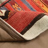 4x6 Multicolor Handmade Modern Kilim Rug, 128x187Cm