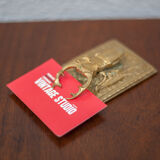 Scarab brass mail clip