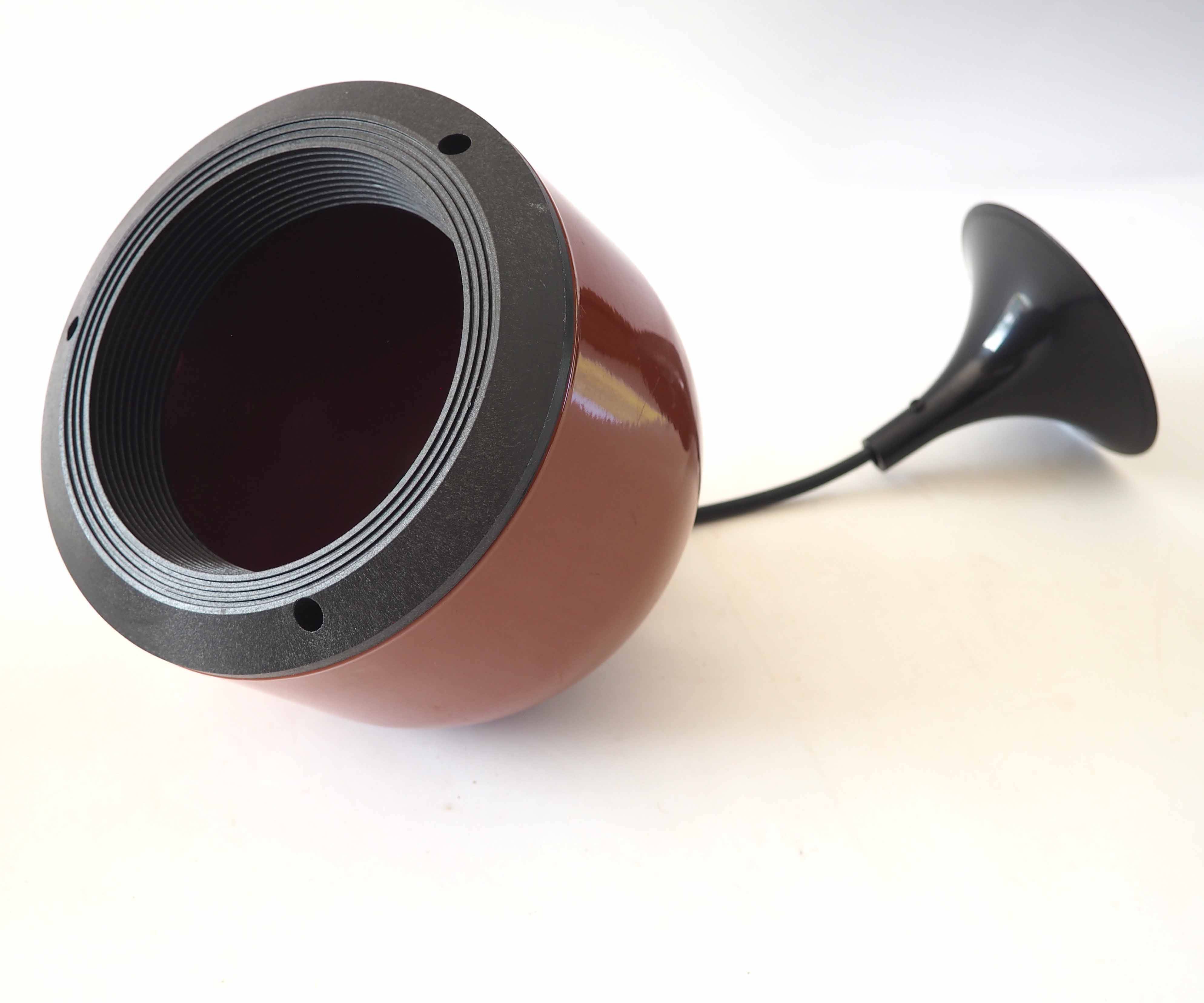 Lita pendant light for Circa terracotta metal