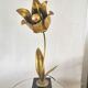Tulip flower lamp in brass design 60s - 70s