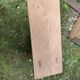 Solid oak wooden bench