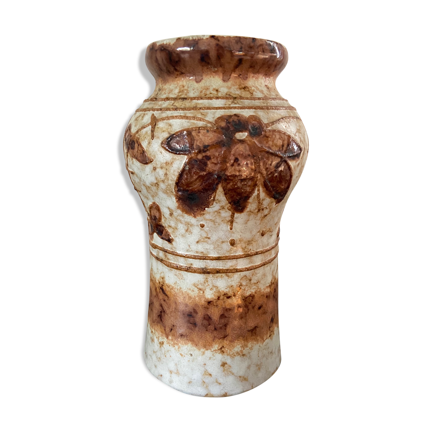 Enamel ceramic vase - 1970s